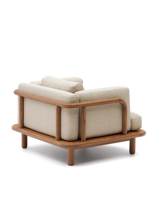 Kave Home - Turqueta-nojatuoli tiikki/beige - MULTICO | Stockmann - photo 3