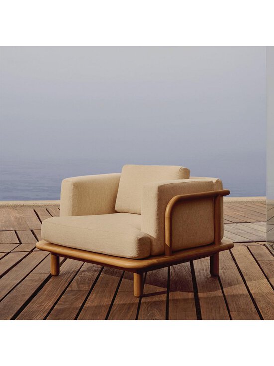 Kave Home - Turqueta-nojatuoli tiikki/beige - MULTICO | Stockmann - photo 5