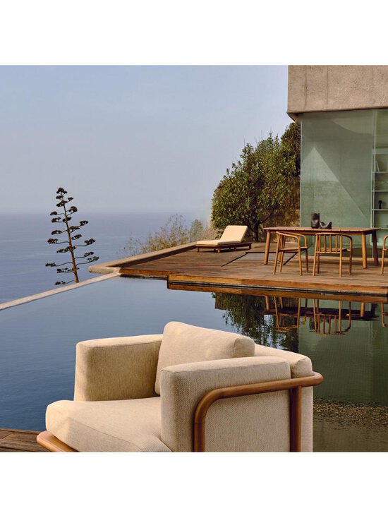 Kave Home - Turqueta-nojatuoli tiikki/beige - MULTICO | Stockmann - photo 7