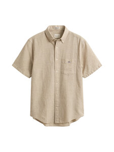 GANT - Regular Cotton Linen -kauluspaita - 200 OAT BEIGE | Stockmann