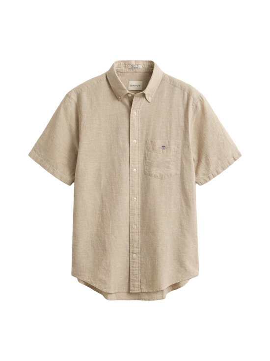 GANT - Regular Cotton Linen -kauluspaita - 200 OAT BEIGE | Stockmann - photo 1