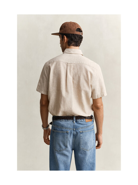GANT - Regular Cotton Linen -kauluspaita - 200 OAT BEIGE | Stockmann - photo 3