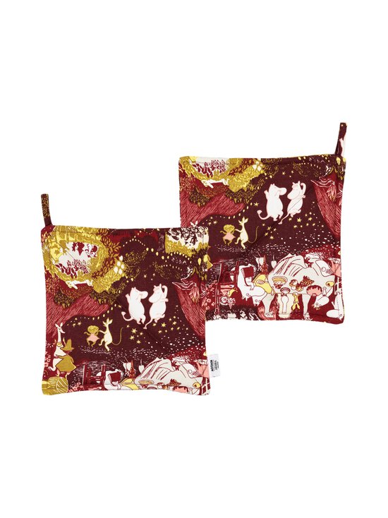 Moomin Arabia - Juhlan Aika -patalappusetti 22 cm, 2 kpl - RED | Stockmann - photo 1