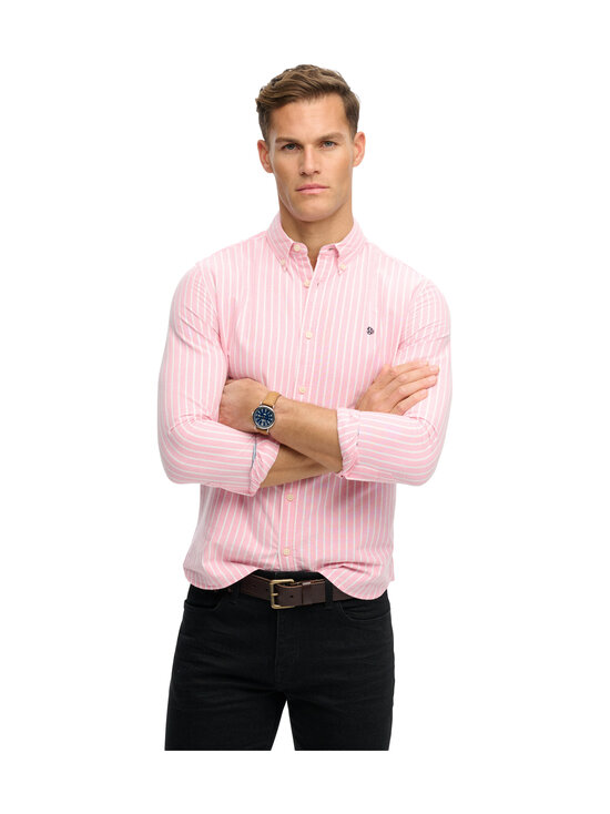 Superdry - Triiksärk Preppy Oxford - J8Q CALI CORAL/OPTIC STRIPE | Stockmann - photo 1