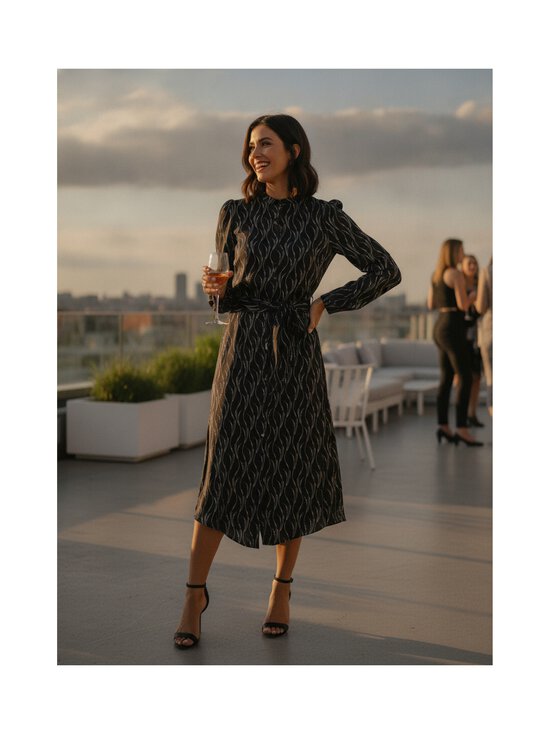 BRUUNS BAZAAR - AcaraBBLiriana-mekko - WAVY PRINT BLACK | Stockmann - photo 5