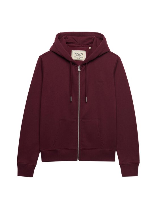 Superdry - Signature Ziphood -huppari - 1KD PORT RED | Stockmann - photo 1