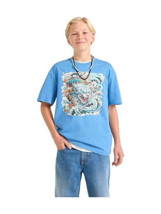 Lindex - T-krekls - 8781 DUSTY BLUE | Stockmann - photo 3