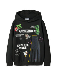 Name It - NkmJu Minecraft džemperis ar kapuci - BLACK | Stockmann