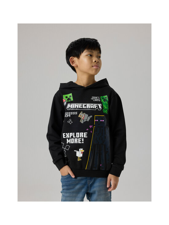 Name It - NkmJu Minecraft džemperis ar kapuci - BLACK | Stockmann - photo 3