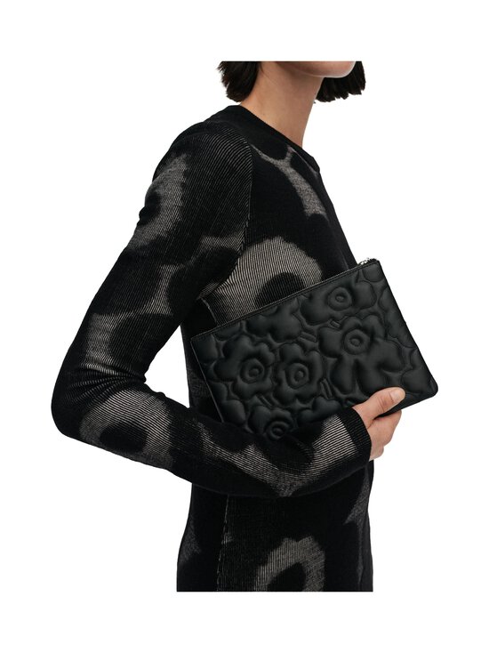 Marimekko - Pouch Bag Unikko Clutch -laukku - 900 BLACK | Stockmann - photo 1