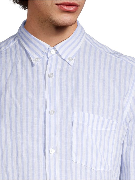 BOSS - Liam Striped -kauluspaita - 450 LIGHT/PASTEL BLUE | Stockmann - photo 5
