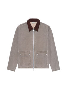 Drôle de Monsieur - Washed Zipped Denim -kevyt takki - KK KAKI | Stockmann