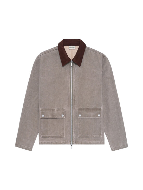 Drôle de Monsieur - Washed Zipped Denim -kevyt takki - KK KAKI | Stockmann - photo 1