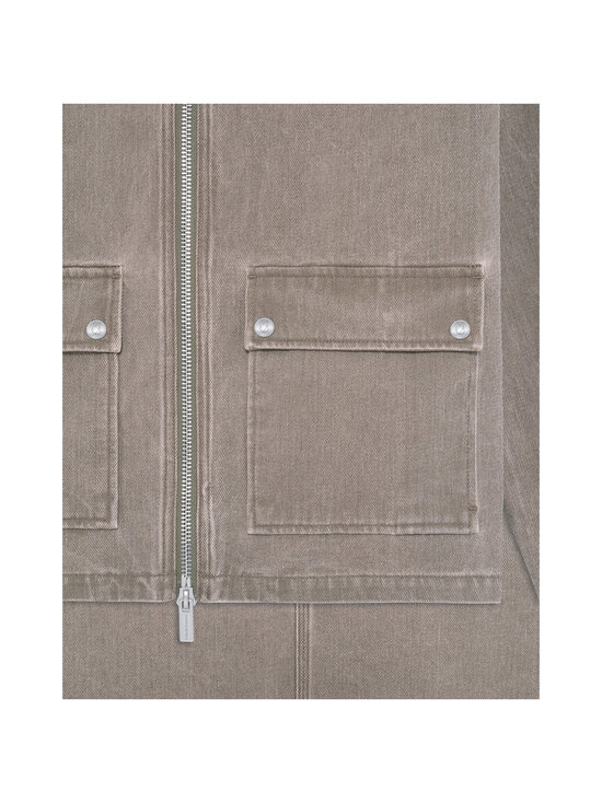 Drôle de Monsieur - Washed Zipped Denim -kevyt takki - KK KAKI | Stockmann - photo 2