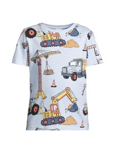 Lindex - Working Vehicles T-paita - 1355 LIGHT BLUE | Stockmann