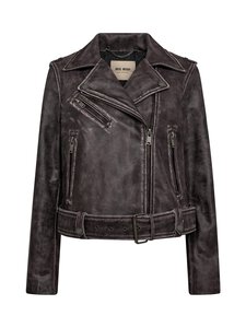 MOS MOSH - MMCelia Biker -nahkatakki - 159 FUDGE | Stockmann
