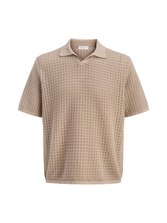 Jack & Jones - Jornantucket Split Neck -pikeepaita - FEATHER GRAY | Stockmann - photo 1