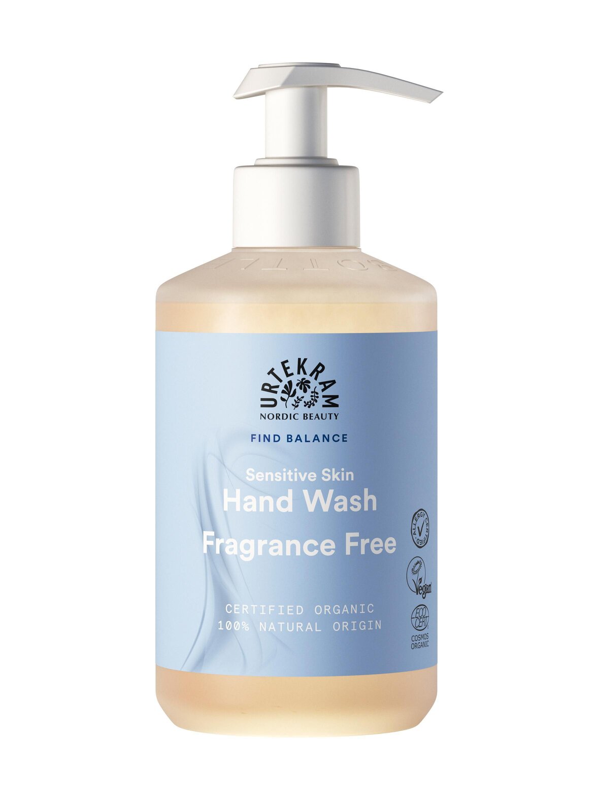 Organic fragrance free liquid soap -nestesaippua 300 ml
