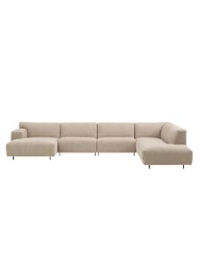 Furninova - Vesta-kulmasohva Nanda-kangas nature 270 x 392 cm - WHITE | Stockmann