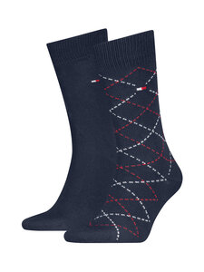 Tommy Hilfiger - Sokid Argyle, 2 paari - 001 NAVY | Stockmann