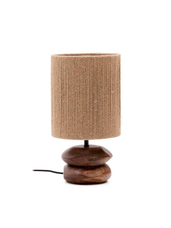 Kave Home - Kor-pöytävalaisin K 43 cm juutti / akaasia - BROWN | Stockmann - photo 1