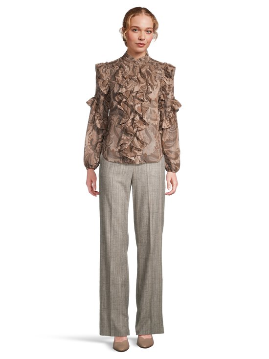 Lauren Ralph Lauren - Volangidega pluus Cerora - TAUPE MULTI - photo 2 Lauren Ralph Lauren - Volangidega pluus Cerora - TAUPE MULTI | Stockmann - photo 2