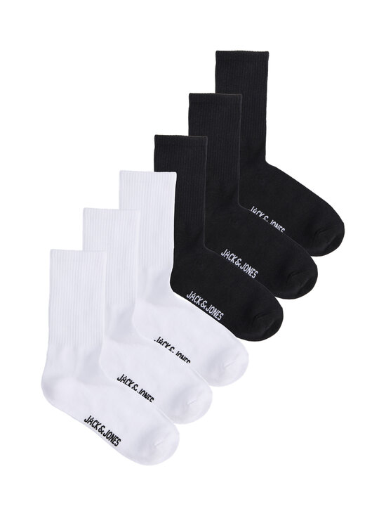 JACK & JONES junior - JacNolan Solid tenisa zeķes 6 pāru komplekts - WHITE PACK:WHITE - WHITE - BLACK - BLACK - BLACK | Stockmann - photo 1