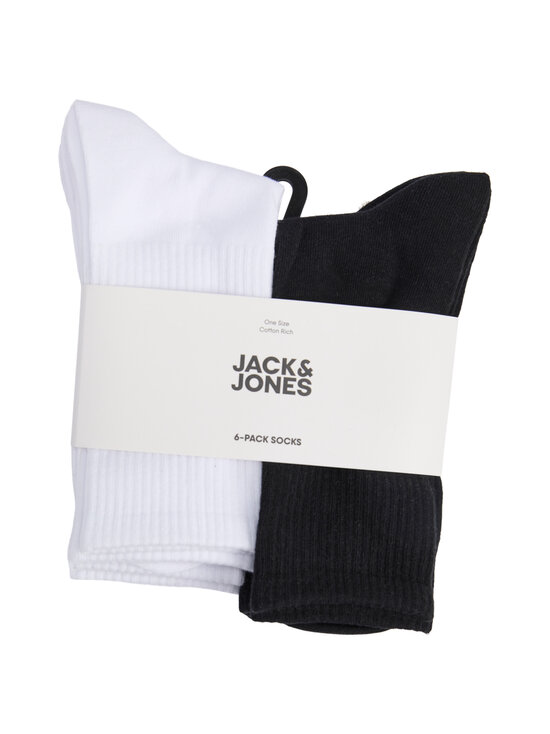 JACK & JONES junior - JacNolan Solid tenisa zeķes 6 pāru komplekts - WHITE PACK:WHITE - WHITE - BLACK - BLACK - BLACK | Stockmann - photo 2