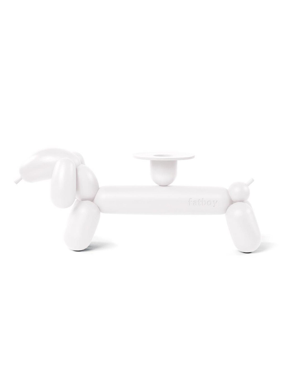 Can-dog -kynttilänjalka white
