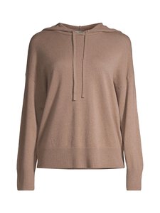 NOOM - Kootud kapuutsiga pusa Diandra Loose Fit - BROWN | Stockmann