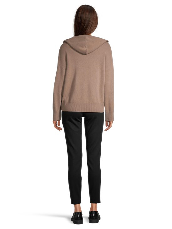 NOOM - Kootud kapuutsiga pusa Diandra Loose Fit - BROWN | Stockmann - photo 3