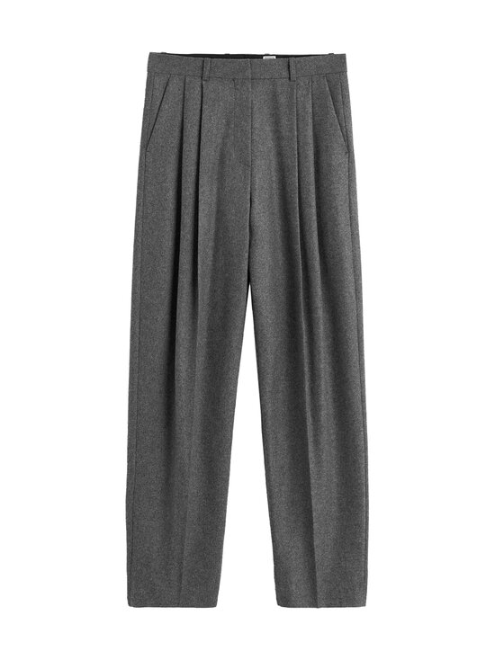 Double-Pleated Tailored -housut