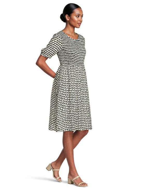 NOOM - Terttu-mekko - BLACK/OFFWHITE WAVE PRINT | Stockmann - photo 3