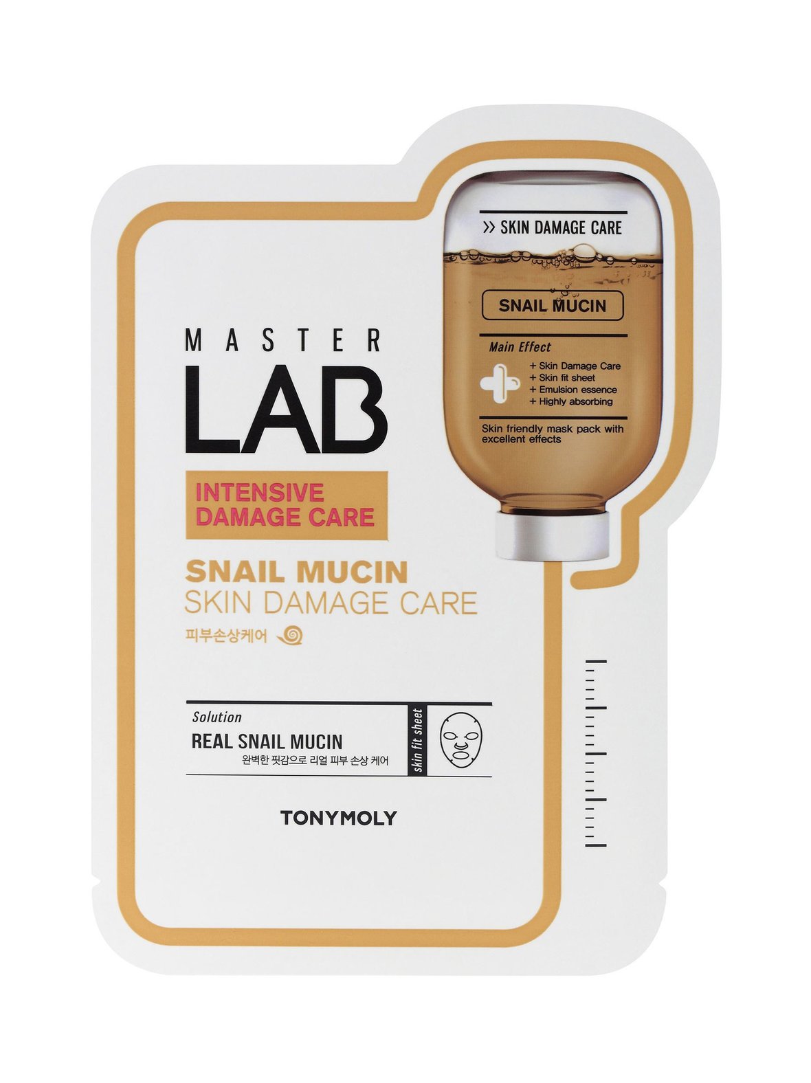 Master lab sheet mask snail mucin -kasvonaamio