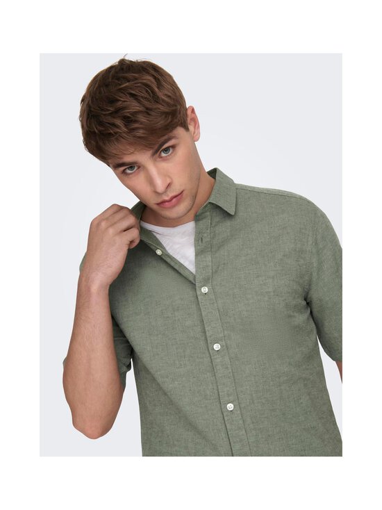 Only & Sons - OnsCaiden-kauluspaita pellavalla - SWAMP - photo 7 Only & Sons - OnsCaiden-kauluspaita pellavalla - SWAMP | Stockmann - photo 7