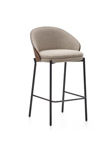 Kave Home - Eamy-baarituoli vaaleanruskea/ruskea K 65 cm - BEIGE | Stockmann