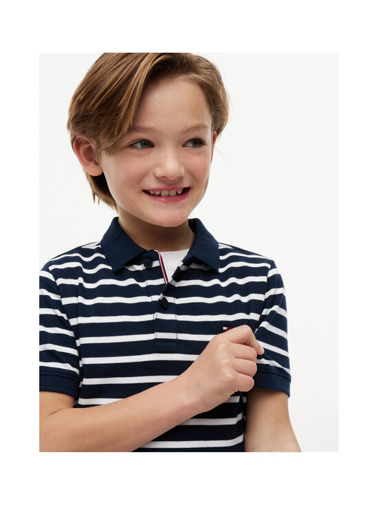 Tommy Hilfiger - Flag-pikeepaita - 0A5 NAVY STRIPE | Stockmann - photo 5