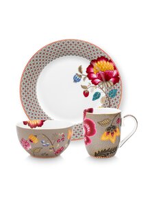 PIP Studio - Blooming Tales -aamiaissetti 3-osaa - KHAKI | Stockmann