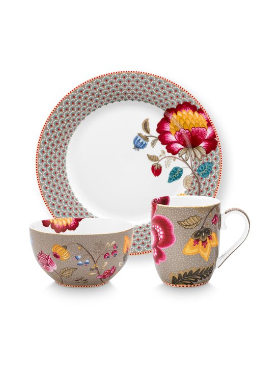 PIP Studio - Blooming Tales -aamiaissetti 3-osaa - KHAKI | Stockmann - photo 1