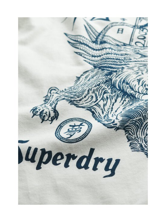Superdry - T-särk Tokyo Narrative Loose - U4Y BONE WHITE | Stockmann - photo 6