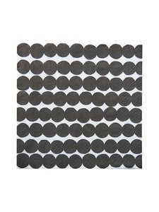 Marimekko - Räsymatto-lautasliina 33 cm, 20 kpl - BLACK | Stockmann