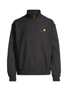 Carhartt WIP - Half Zip American Script krekls - 89XX BLACK /--- | Stockmann