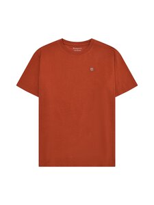 Knowledge Cotton Apparel - Loke Badge t-paita - 1488 BURNT BRICK | Stockmann