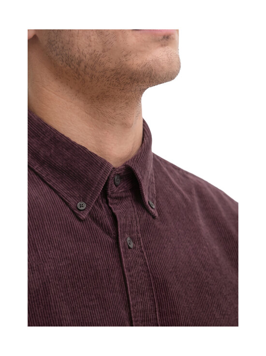 Marc O'Polo - Regular Fit -vakosamettipaita - 5804 DEEP MULLBERRY | Stockmann - photo 4