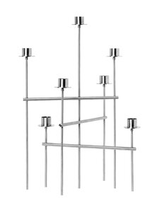 Ferm Living - Elysia svečturis - BRUSHED STAINLESS STEEL | Stockmann