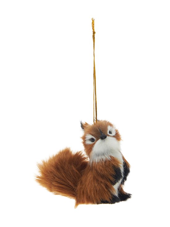 Faux fur squirrel -joulukoriste