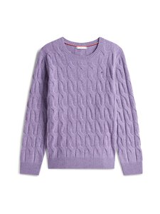 Tommy Hilfiger Curve - Soft Wool -palmikkoneule - V9Y LILAC HEATHER Tommy Hilfiger Curve - Soft Wool -palmikkoneule - V9Y LILAC HEATHER | Stockmann