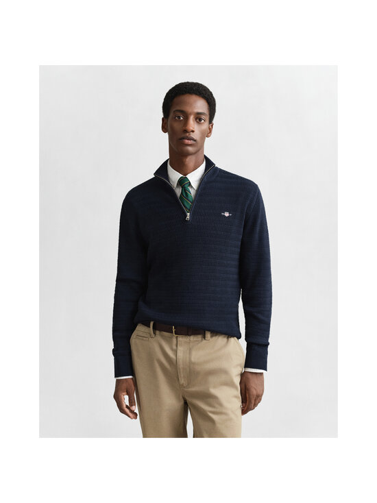 GANT - Mini Cable Half Zip -neule - 433 EVENING BLUE | Stockmann - photo 2