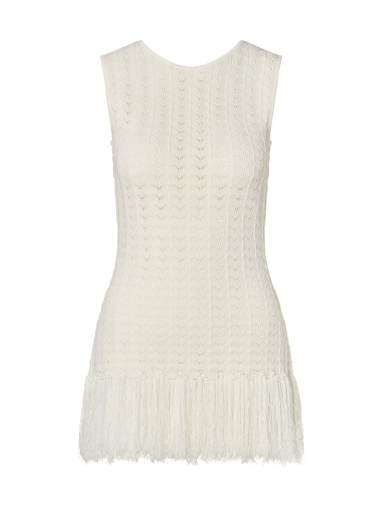 Malina - Amal Knitted Fringe -neulepusero - 10096 WHITE | Stockmann - photo 1