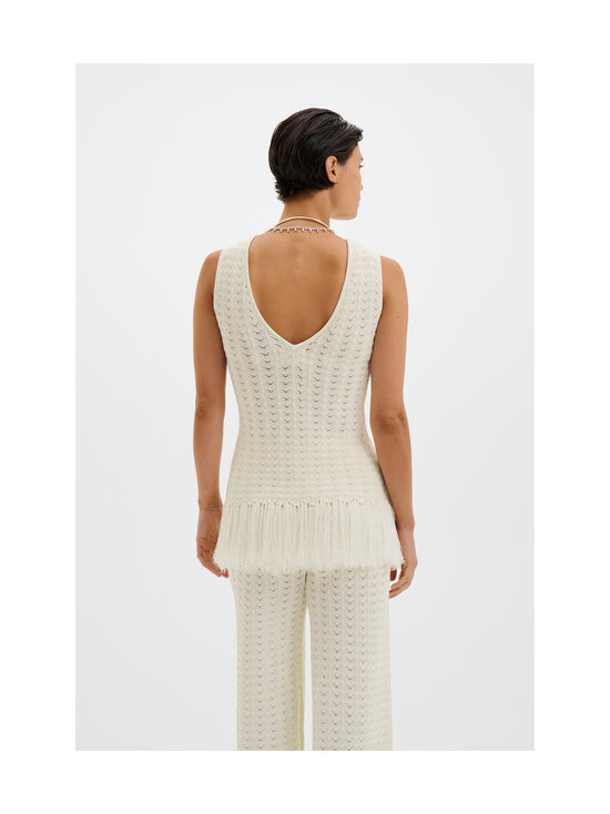 Malina - Amal Knitted Fringe -neulepusero - 10096 WHITE | Stockmann - photo 2